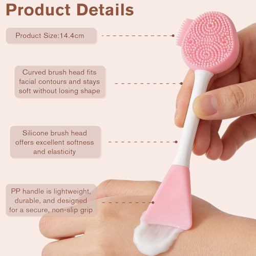 Gmlawsc 4-Piece Silicone Facial Cleansing Set & Mask Applicator