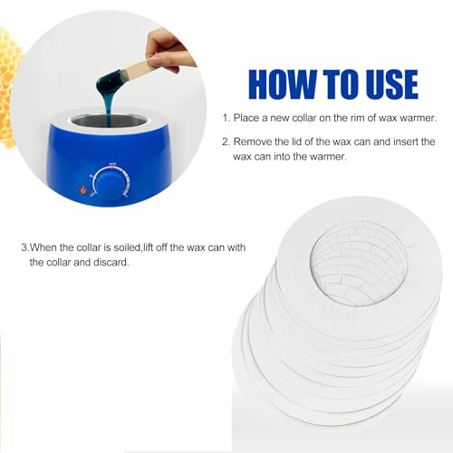 Wax Warmer Protective Collars - 10 Pack Paper Pot Liners