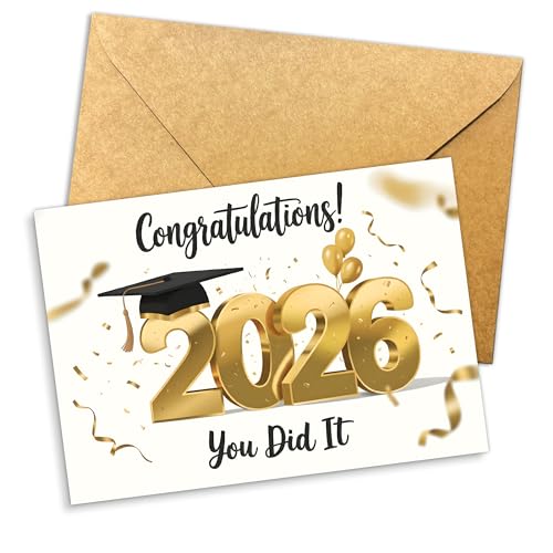 Graduation Card 306 - Classic Heartfelt Congratulations 2026