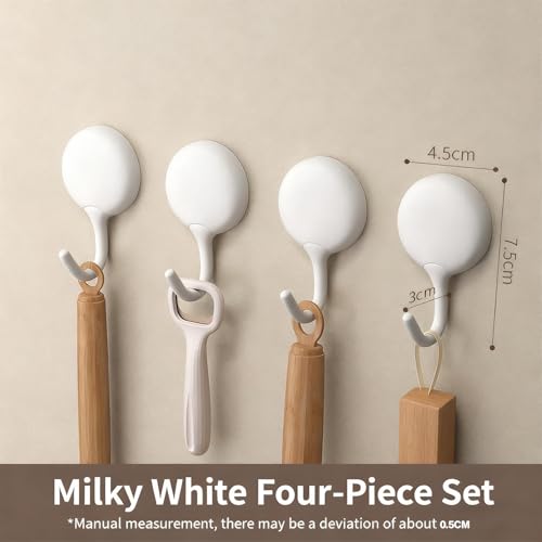 Self-Adhesive Hooks - No Drill Removable Wall Hooks for Home