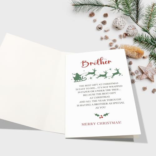 Humorous Christmas Card for Brother - Perfect Holiday Gift