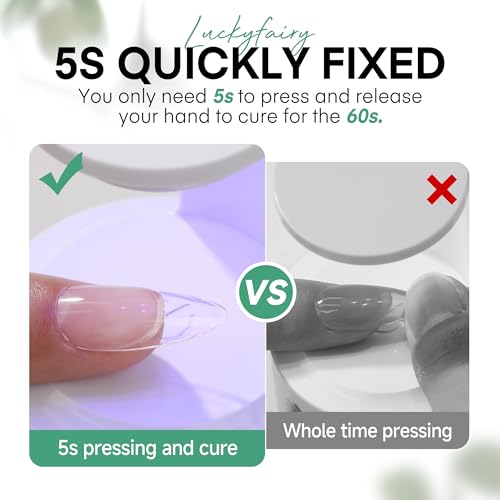 Luckyfairy Solid Nail Glue Gel for Tips 15ml UV Cured