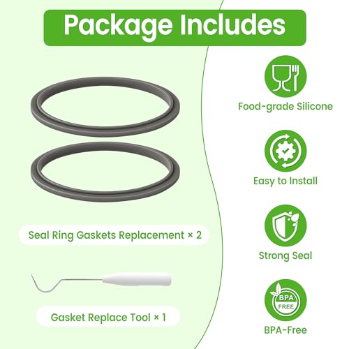 2Pcs Silicone Gasket Seal Rings for NutriBullet 600W/900W Blenders - Replacement Part