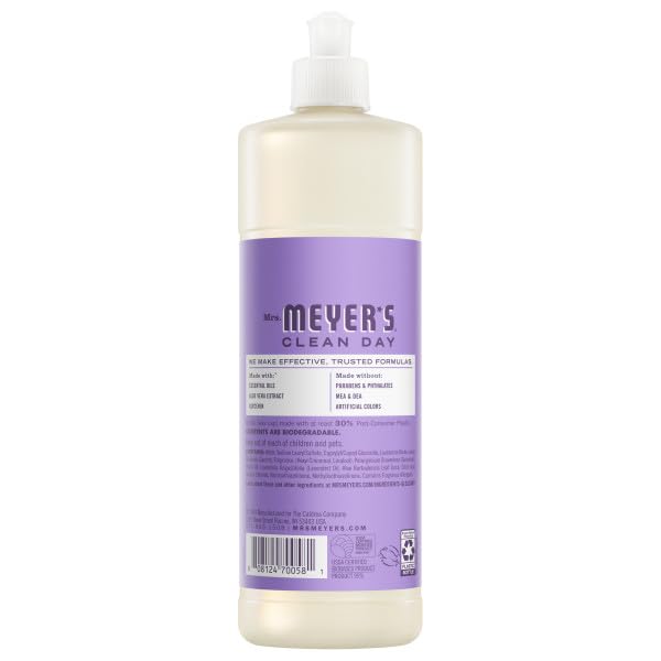Mrs. Meyer's Clean Day Peony Dish Soap - Grease-Cutting Formula