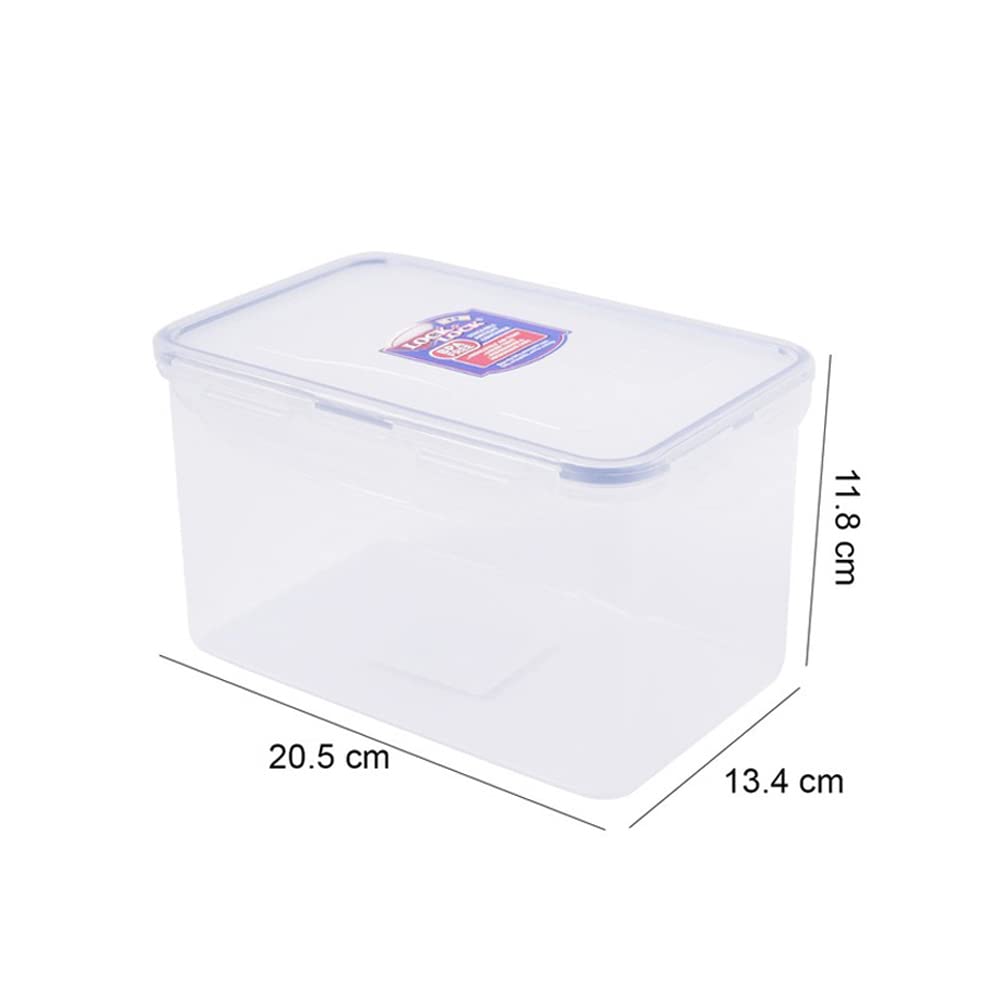 LOCK & LOCK Easy Essentials Food Lids/Pantry Storage/Airtight Containers, BPA Free, Rectangle - 8 Cup - for Cookies, Clear