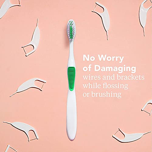 Platypus Orthodontic Toothbrush for Braces with Soft Bristles