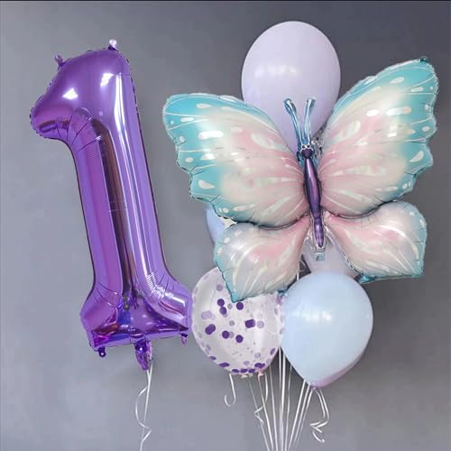 40 Inch Purple Number 0 Foil Balloon for Birthday & Wedding Celebrations