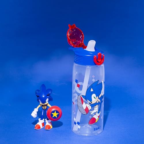 Sonic the Hedgehog 25oz Kids Water Bottle - Leak-Proof Straw