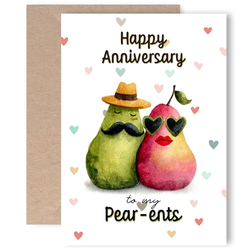 Funny Anniversary Card for Parents - Premium Quality Greeting Card