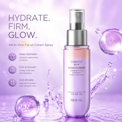LOBRINDA Hydrating Firming Anti-Wrinkle Facial Cream Spray - 3.38 fl.oz