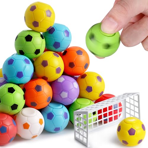 LovesTown 32-Piece Soccer Ball Fidget Spinners, 33.02mm Party Favors