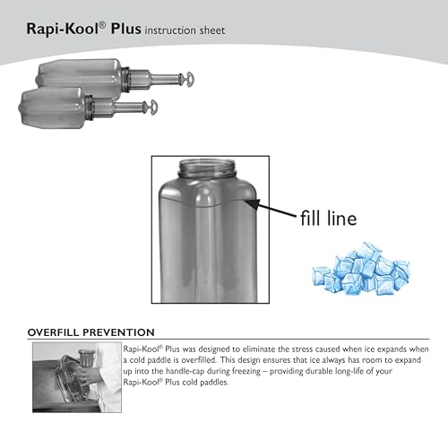 Carlisle FoodService Products Rapi-Kool Cold Paddle for Cooling Hot Soups in Restaurants, Chill Utensil for Hot Soup in Commercial Kitchens, Cooling Wand for Soup, 128 Ounce, Plastic, Blue