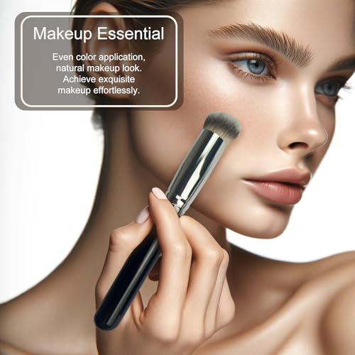 Jaasuee 3-Piece Foundation Contour and Concealer Makeup Brush Set