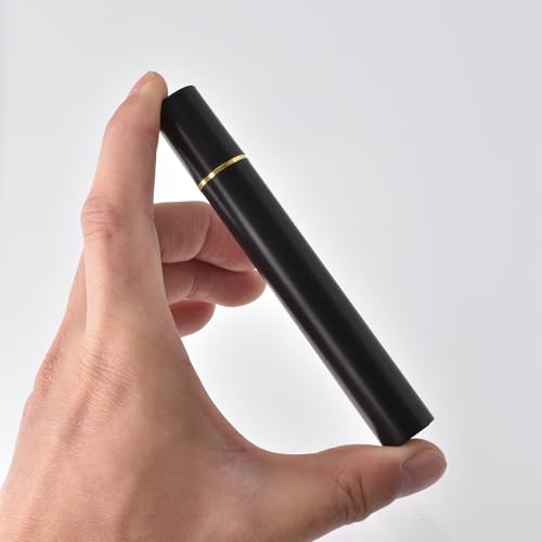Airtight Black ABS Incense Storage Tube - 4.4/8.8 Inch Holder