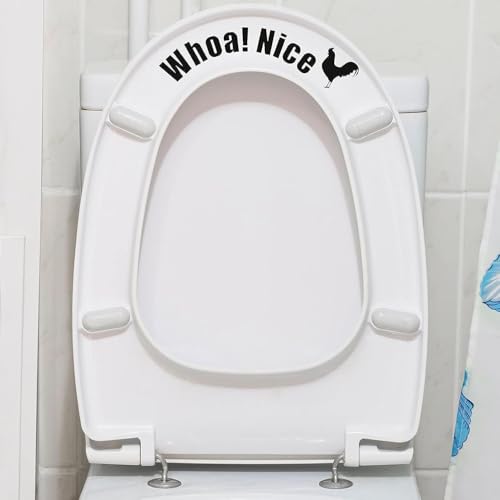 Funny Toilet Sticker Decals - Waterproof Vinyl Humor Decor