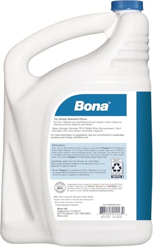 Bona PowerPlus Hardwood Floor Deep Cleaner Refill - 128 Fl Oz