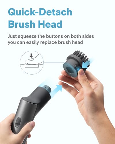 HOTO Replacement Dome Brush Head for Electric Spin Scrubber