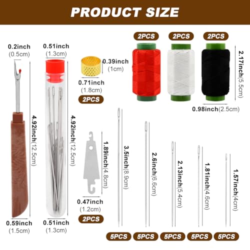 Zornaveli 37-Piece Stainless Steel Sewing Tool Kit for Hand Sewing