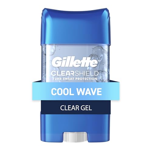 Gillette Clear Gel Antiperspirant and Deodorant for Men Cool Wave 2.85 oz