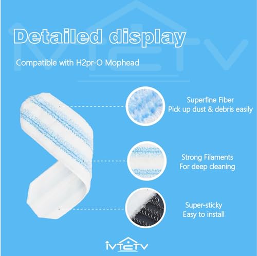 5-Pack Replacement Mop Pads for O-Cedar H2Pro Flat Mop System
