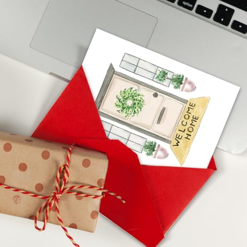 ATTLVV WX-034 Funny Housewarming Card for Man & Woman, New Home & Moving Gift, 8x5.3 Inch