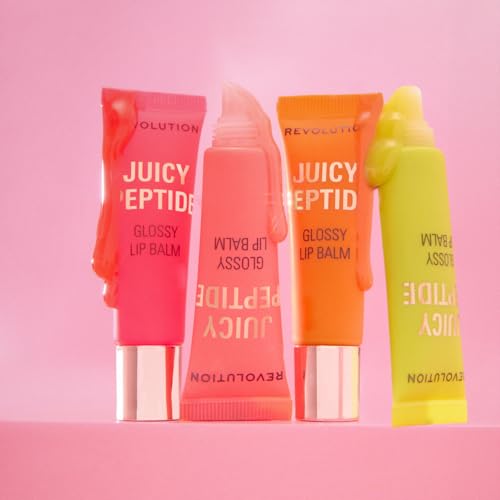 Revolution Juicy Peptide Lip Balm - Bellini Orange Sheer Tint
