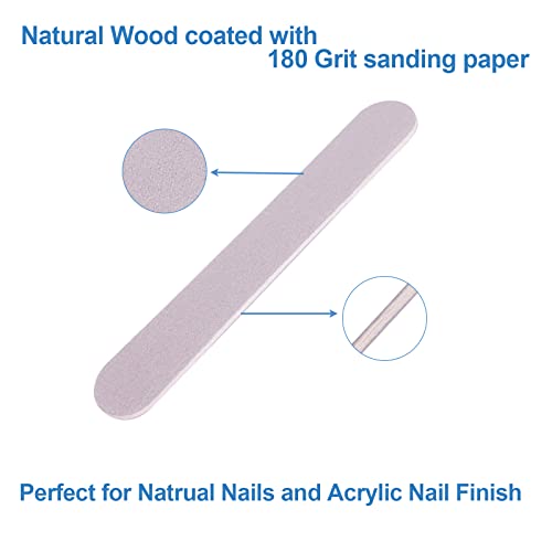 GigaGround Mini Nail Files Bulk 100 Pcs Double Sided Emery Boards