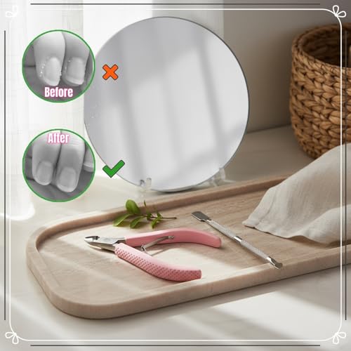 TIKIYOUN Stainless Steel Cuticle Nipper and Dual-Head Pusher Set