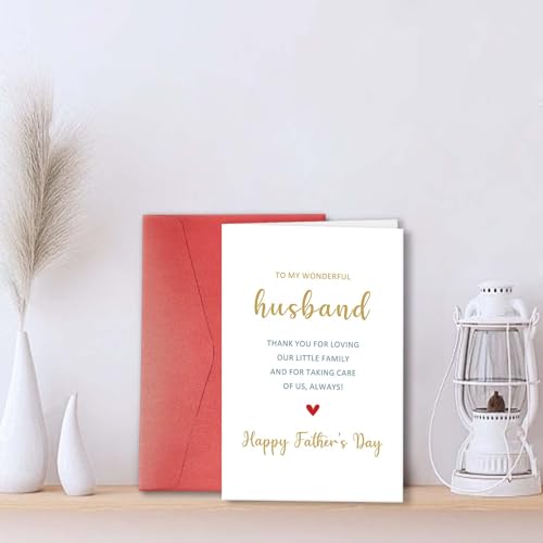 Romantic Father's Day Card for Husband - Heartfelt Gift from Wife