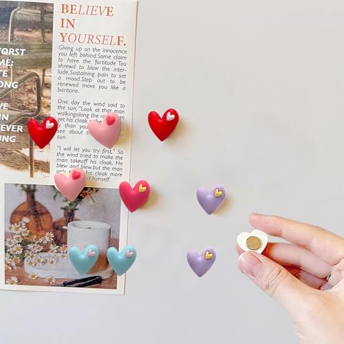 Colorful Heart-Shaped Refrigerator Magnets Set - 20PCS