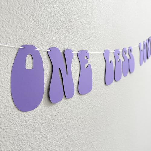 One Less Lonely Girl Party Banner – Retro Purple Pop Star Birthday Decor