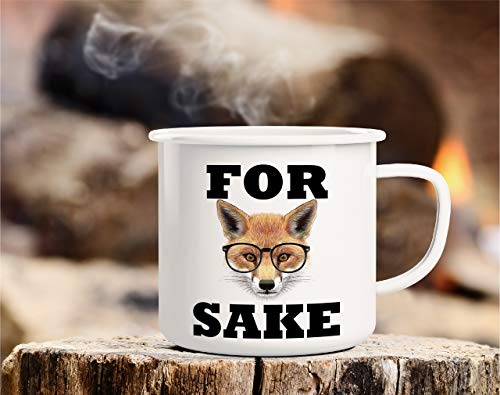 16 Oz Enamel Stainless Steel Camping Coffee Mug - Funny Sarcastic Gift