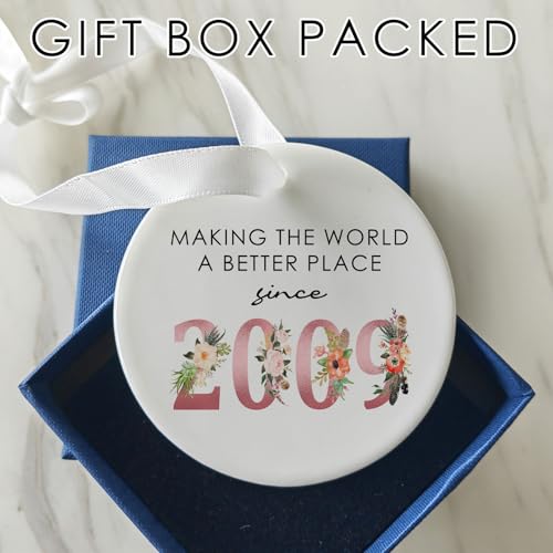 17th Birthday Ceramic Ornament Keepsake for Girls Born in 2009