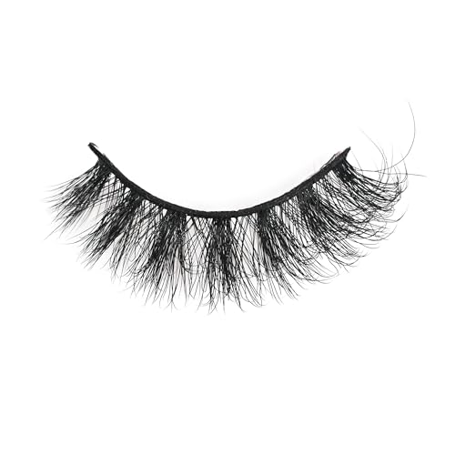 Kmilro 3D Wispy False Eyelashes - 7 Pairs Cat Eye Faux Mink Lashes