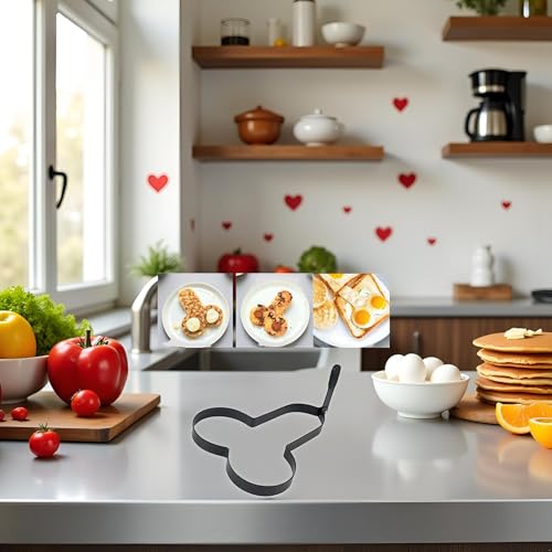 Heart-Shaped Egg Fryer - Non-Stick Stainless Steel Cooking Tool