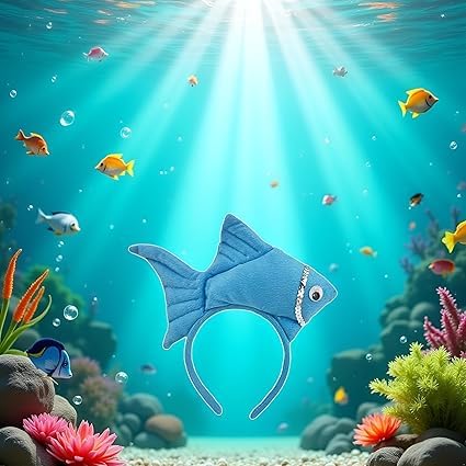 Mozff Goldfish Costume Headband Marine Sea Animal Dress Up Headwear