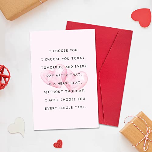 I Choose You Card for Couples - Cute Valentine's Day Gift