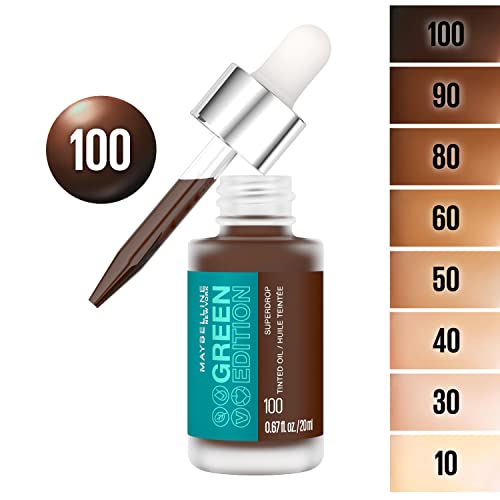 Maybelline Green Edition Superdrop Tinted Oil Foundation Shade 100