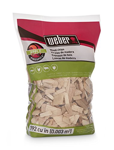 Weber Apple Wood Chips, 2 lb (Pack of 2) - Perfect for Grilling & Smoking