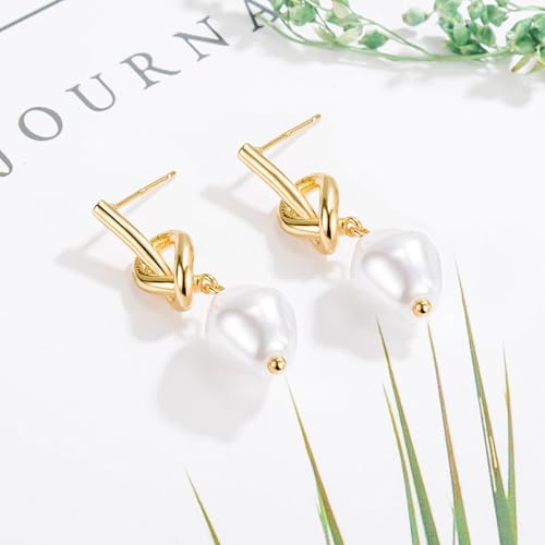Bridesmaid Hair Clip and Pearl Earring Gift Set for Wedding Day