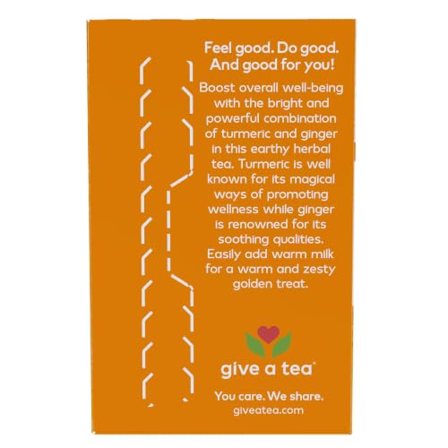 Organic Turmeric Ginger Tea - Caffeine-Free, 24 Bags - NOW Foods