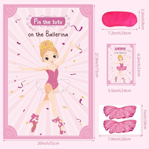 Ballerina Party Game Set - Pin The Tutu on The Ballerina