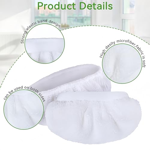 Universal Handheld Steam Cleaner Pads - 10 Pack Microfiber Cloths