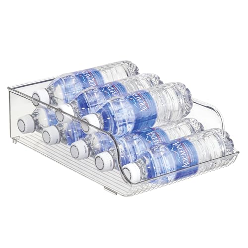 iDesign Water Bottle Organizer Pack of 1 - Fits 9 Bottles for Fridge & Pantry