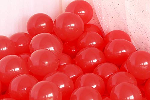 50pcs 12-Inch Red Balloons for Birthday and Party Decorations