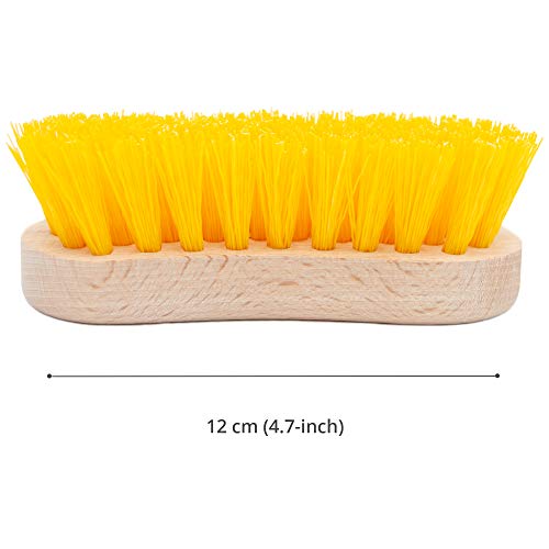 Harrison Greys 4.72" Heavy Duty Stiff Bristle Scrubbing Brush for Indoor & Outdoor Cleaning