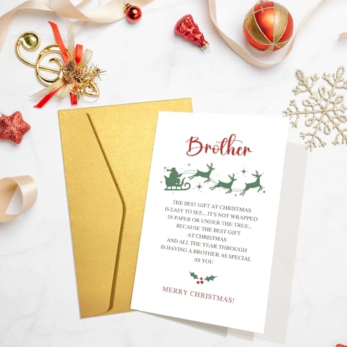 Humorous Christmas Card for Brother - Perfect Holiday Gift