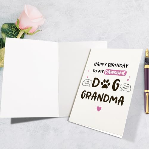 Cute Dog Grandma Birthday Card - Sweet Card for Grandmother