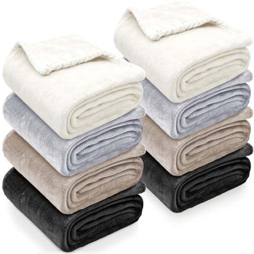 Fleece Throw Blanket 50x60 Inches - Lightweight Plush Flannel for Couch & Home