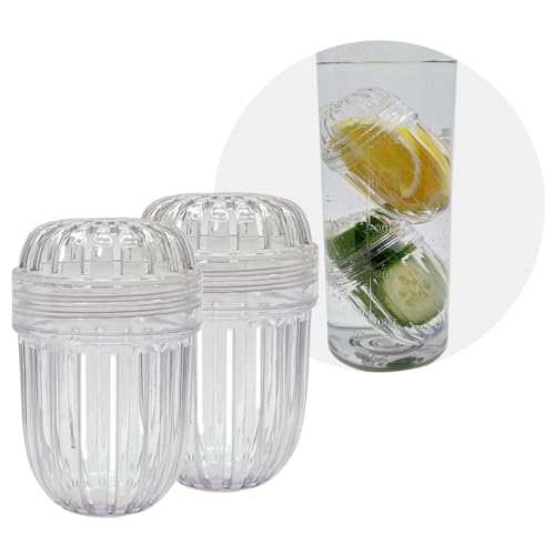 2PCS Fruit Infuser Insert,Flower Tea Infuser for Wide Mouth Water Bottles,Compatible with Stanley,Hydro Flask,Iron Flask, Takeya, ThermoFlask and Similar
